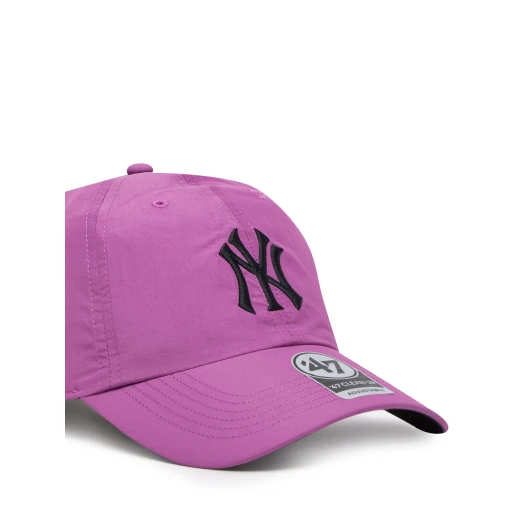47 Brand New York Yankees Hyper Violet BRRR Clean Up Cap Adjustable, Breathable, 100% Cotton, Embroidered Logo - 47 Brand - Image 3
