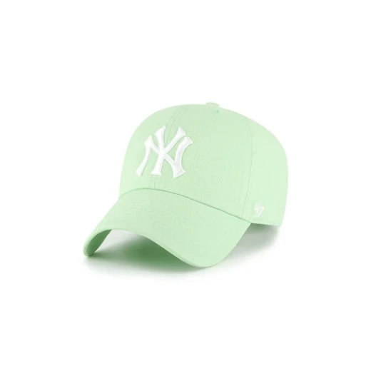 47 Brand New York Yankees Aloe RGW Clean Up Cap Adjustable, Curved Fit, Raised Embroidered Logo, Washed Cotton Canvas, Matching Fabric Strap