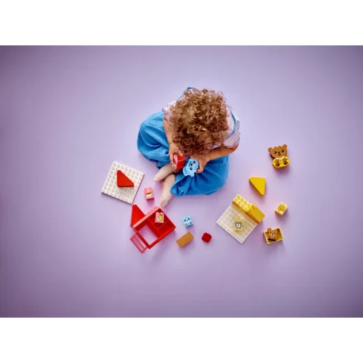 ليغو DUPLO لعبتي الأولى عن الروتين اليومي: الأكل ووقت النوم، لعبة تمثيل اجتماعي وعاطفي، ألعاب حيوانات، هدية للأطفال في مرحلة ما قبل المدرسة من عمر 18 شهرًا فما فوق، تساعد الأطفال الصغار على استكشاف المشاعر، 10414 - ليجو - Image 2