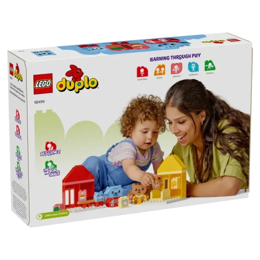 ليغو DUPLO لعبتي الأولى عن الروتين اليومي: الأكل ووقت النوم، لعبة تمثيل اجتماعي وعاطفي، ألعاب حيوانات، هدية للأطفال في مرحلة ما قبل المدرسة من عمر 18 شهرًا فما فوق، تساعد الأطفال الصغار على استكشاف المشاعر، 10414 ليغو DUPLO لعبتي الأولى عن الروتين اليومي: الأكل ووقت النوم، لعبة تمثيل اجتماعي وعاطفي، ألعاب حيوانات، هدية للأطفال في مرحلة ما قبل المدرسة من عمر 18 شهرًا فما فوق، تساعد الأطفال الصغار على استكشاف المشاعر، 10414