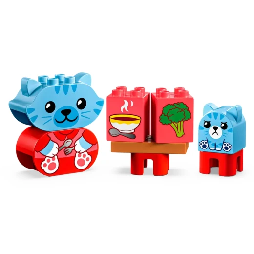 ليغو DUPLO لعبتي الأولى عن الروتين اليومي: الأكل ووقت النوم، لعبة تمثيل اجتماعي وعاطفي، ألعاب حيوانات، هدية للأطفال في مرحلة ما قبل المدرسة من عمر 18 شهرًا فما فوق، تساعد الأطفال الصغار على استكشاف المشاعر، 10414 - ليجو - Image 7