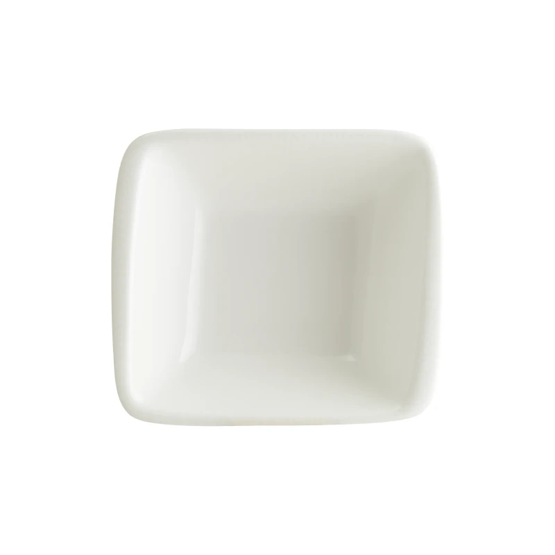 Bonna Iris White Square Bowl 8x8.5 cm, Elegant Minimalist Design for Home & Office Décor - Bonna