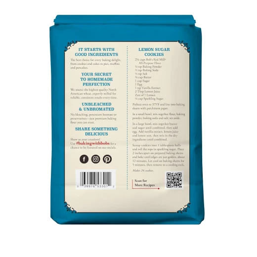 Bob's Red Mill Unbleached White All-Purpose Flour 2.27kg Premium Quality for Baking, Artisan Breads, Pastries & More - Bob's Red Mill - Image 3