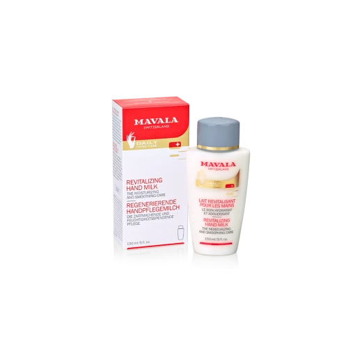 Mavala Revitalizing Hand Milk - 150ml Rich, moisturizing milk helps regenerate and moisturize hands, leaving skin soft and nourished thanks to its soothing and nourishing formula Mavala Revitalizing Hand Milk - 150ml Rich, moisturizing milk helps regenerate and moisturize hands, leaving skin soft and nourished thanks to its soothing and nourishing formula