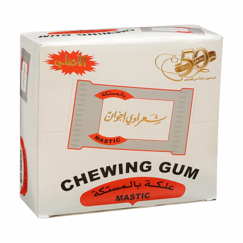 Shaarawi Mastic Flavour Chewing Gum 290g (Pack of 100) Natural, Long-Lasting Taste - Sharawi