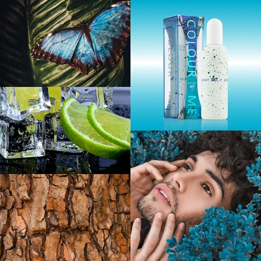 كولور مي أَبْسِتْرَاكْت آرت أو دي بارفان للرجال عطر خشبي 3 أوقية يدوم طويلاً - Colour me - Image 4