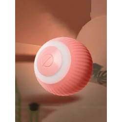 An Intelligent Rolling Ball Designed Specifically For Cats, Equipped With Smart Chip To Automatically Roll Pink