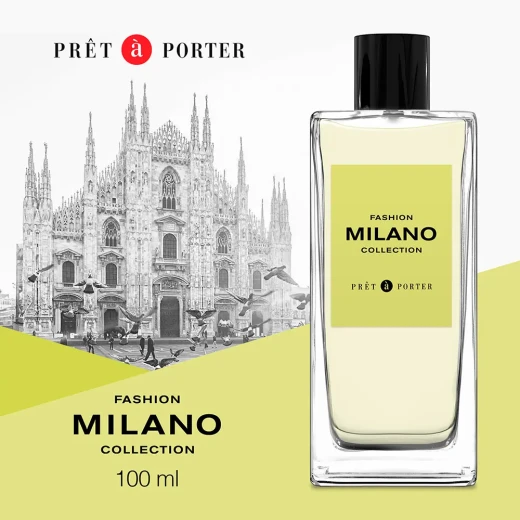 عطر بريتا بورتيه ميلانو كوليكشن يونيكس ماء عطر 100 مل عطر فاكهي عنبري مع لمسات شمسية عطر أنيق للرجال والنساء من بريت أ بورتر - بريت أ بورتر - Image 4