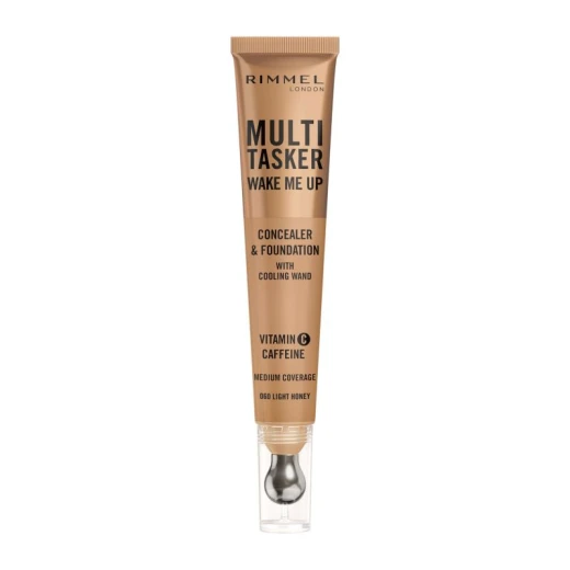 Rimmel Wake Me Up Foundation & Concealer Light Honey 20ml Radiant Finish Makeup for All Skin Types Rimmel Wake Me Up Foundation & Concealer Light Honey 20ml Radiant Finish Makeup for All Skin Types