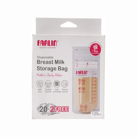 Farlin, Milk Storage Bag, 120 Ml, 22 pcs - Farlin - Image 5