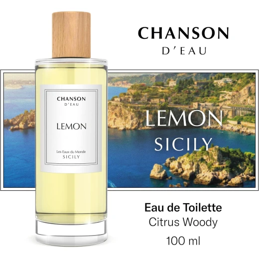 CHANSON D'EAU Les Eaux du Monde Lemon Eau de Toilette 100ml Refreshing Citrus Fragrance for Women - CHANSON D'EAU - Image 3