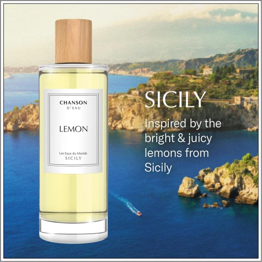 CHANSON D'EAU Les Eaux du Monde Lemon Eau de Toilette 100ml Refreshing Citrus Fragrance for Women - CHANSON D'EAU - Image 2