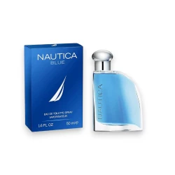 Nautica Blue Eau de Toilette 50 ml, Notes of Basil, Jasmine, and Cedarwood, Men's Fragrance, Long Lasting, Everyday Fragrance, Travel Size