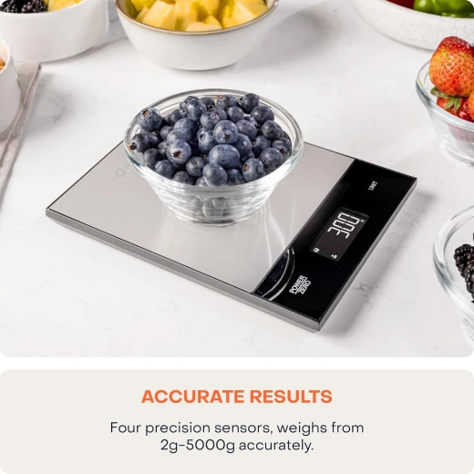 Nutricook Food Scale, 11 lb Digital Kitchen Scale, Weight in Grams and Ounces (1g Precise) for Baking, Cooking, Nutrition and Meal Prep, Tare Function Stainless steel - Nutricook - Image 6