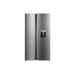 ثلاجة TCL جانبية (Side-by-Side) موديل P790SBSGL، سعة 790 لتر، تقنية No Frost، موزع مياه، تقنية Twin Eco Inverter، تبريد وتجميد سريع، شاشة LED، لون فضي – ضمان لمدة سنتين
