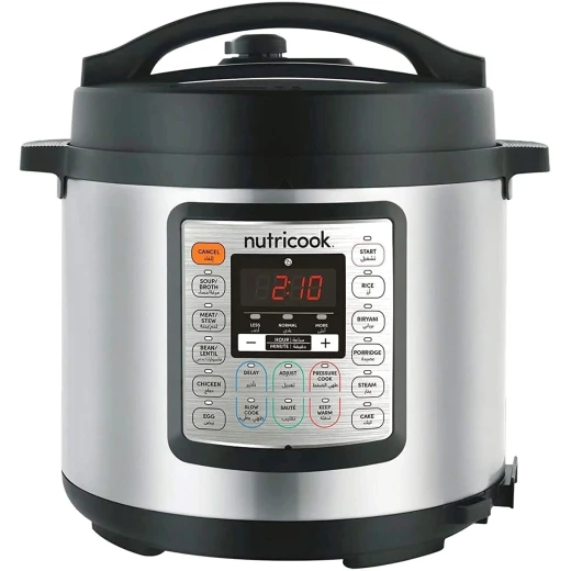 Nutricook Smart Pot Eko 1000 Watts - 9 in 1 Instant Programmable Electric Pressure Cooker, 6 Liters, NC-SPEK6 1Years Warranty