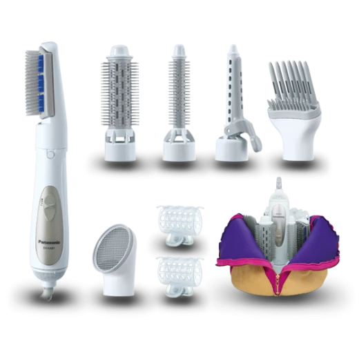 Panasonic Thailand EH-KA81-W615 Hair Styler With Bowel Brush 7 Pieces, White (EH-KA81-W615) Thailand 12 month warranty Panasonic Thailand EH-KA81-W615 Hair Styler With Bowel Brush 7 Pieces, White (EH-KA81-W615) Thailand 12 month warranty