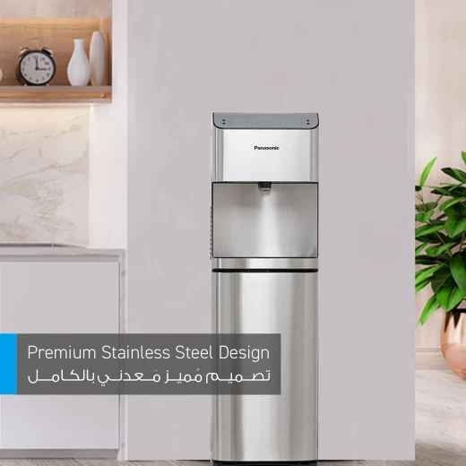 Panasonic Bottom Loading Water Dispenser, Sdm-Wd3531Bg, Touchless, Digital Touch Control Panel, Uv Sterilization, Info Display, Black & Stainless Steel Finish, Night Light 1year warranty - Panasonic - Image 4
