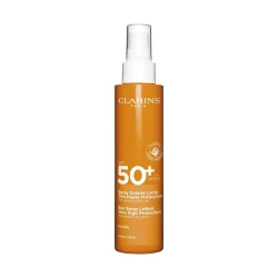 سبراي سولير لاكتير تريه أوت SPF50 بخاخ واقي من الشمس للوجه والجسم بخاصية الحماية العالية ضد أشعة الشمس من كلارنس