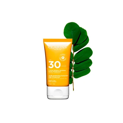 Clarins Solaire Cream Toucher Sec SPF30 Matte Finish Moisturizing Sunscreen for Face - Clarins - Image 3
