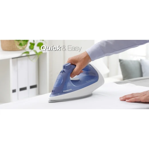 مكواة بخار باناسونيك 2400 واط، موديل NI-S530، سريعة وسهلة الاستخدام، باللون الأزرق، ضمان لمدة سنة واحدة - باناسونيك - Image 9
