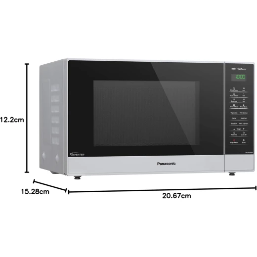 Panasonic 32L Built-in Microwave Oven in White with Inverter Technology & Quick Cook. Kitchen appliance for efficient cooking and heating. Modern design with advanced features. - Panasonic - Image 4