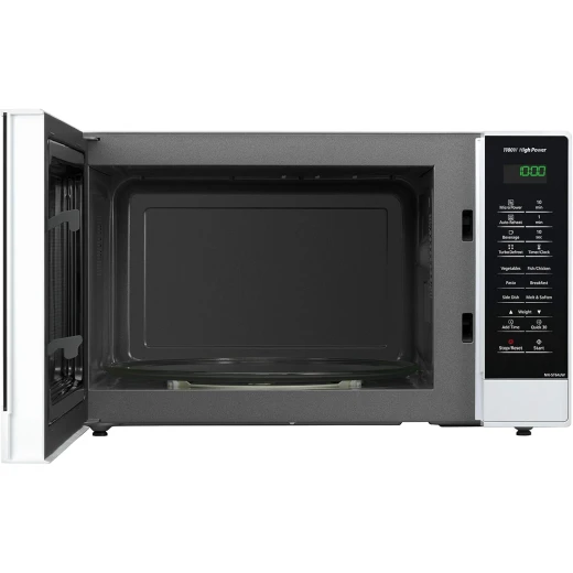 Panasonic 32L Built-in Microwave Oven in White with Inverter Technology & Quick Cook. Kitchen appliance for efficient cooking and heating. Modern design with advanced features. - Panasonic - Image 8