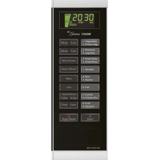 Panasonic 32L Built-in Microwave Oven in White with Inverter Technology & Quick Cook. Kitchen appliance for efficient cooking and heating. Modern design with advanced features. - Panasonic - Image 12