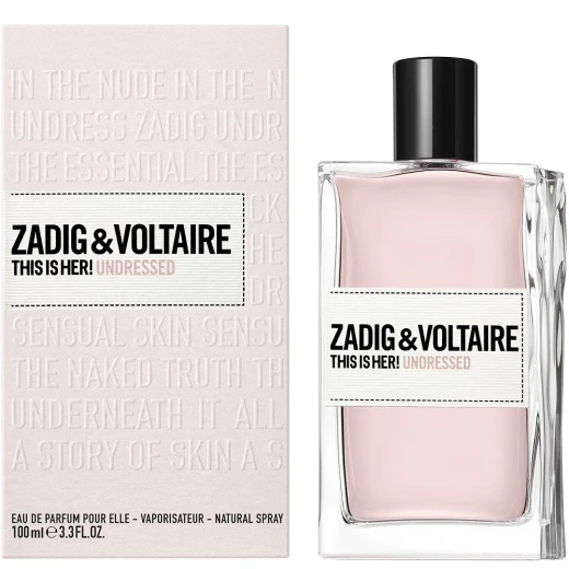 Zadig & Voltaire This Is Her! Undressed for Women Eau de Parfum 3.3 oz 100 ml Floral, Woody & Musk Fragrance Elegant Long-Lasting Perfume (2023 Release) Zadig & Voltaire This Is Her! Undressed for Women Eau de Parfum 3.3 oz 100 ml Floral, Woody & Musk Fragrance Elegant Long-Lasting Perfume (2023 Release)
