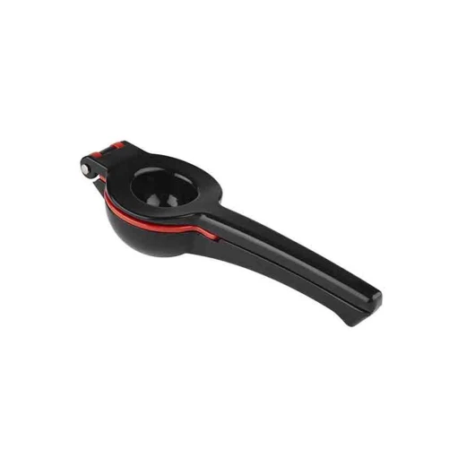 APS Lime and Lemon Press Heavy-Duty Aluminium Alloy Citrus Squeezer, Black/Red, 21 x 7 x 5 cm Dishwasher Safe, Made in Germany - APS - Image 2