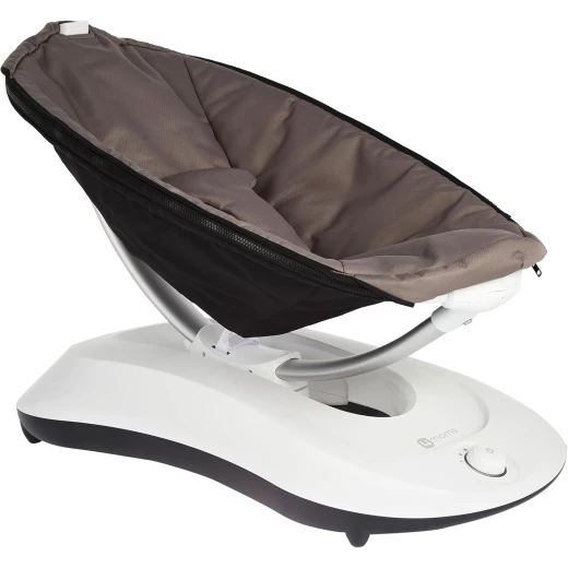4moms RockaRoo Baby Rocker Graphite Compact Infant Seat with 5 Motion Settings, Toy Mobile, and AC Adapter Soothing Rhythmic Movement - 4moms - Image 3