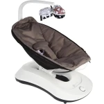 4moms RockaRoo Baby Rocker Graphite Compact Infant Seat with 5 Motion Settings, Toy Mobile, and AC Adapter Soothing Rhythmic Movement - 4moms