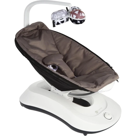 4moms RockaRoo Baby Rocker Graphite Compact Infant Seat with 5 Motion Settings, Toy Mobile, and AC Adapter Soothing Rhythmic Movement 4moms RockaRoo Baby Rocker Graphite Compact Infant Seat with 5 Motion Settings, Toy Mobile, and AC Adapter Soothing Rhythmic Movement