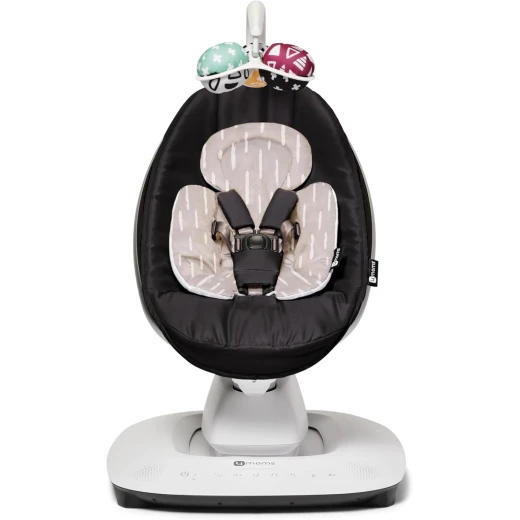 4moms RockaRoo and MamaRoo Infant Insert, Machine Washable, Soft, Plush Fabric, Reversible Design, Sand - 4moms - Image 4