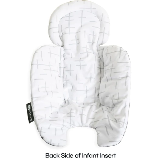 4moms RockaRoo and MamaRoo Infant Insert, Machine Washable, Soft, Plush Fabric, Reversible Design, Dark Grey - 4moms - Image 2