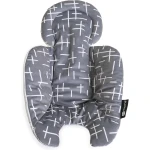 4moms RockaRoo and MamaRoo Infant Insert, Machine Washable, Soft, Plush Fabric, Reversible Design, Dark Grey - 4moms