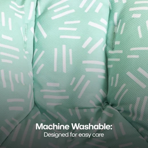 4moms RockaRoo and MamaRoo Infant Insert, Machine Washable, Soft, Plush Fabric, Reversible Design,Mint Green color - 4moms - Image 5