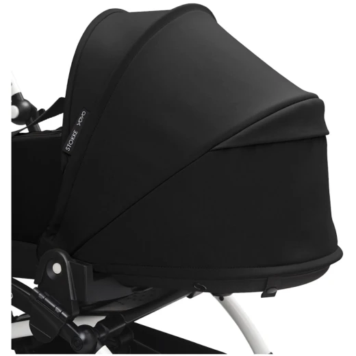 Babyzen STOKKE YOYO³ Bassinet Shell Black Lightweight Carrycot for YOYO Connect Breathable Double Mattress Portable & Easy to Clip On - Babyzen - Image 2
