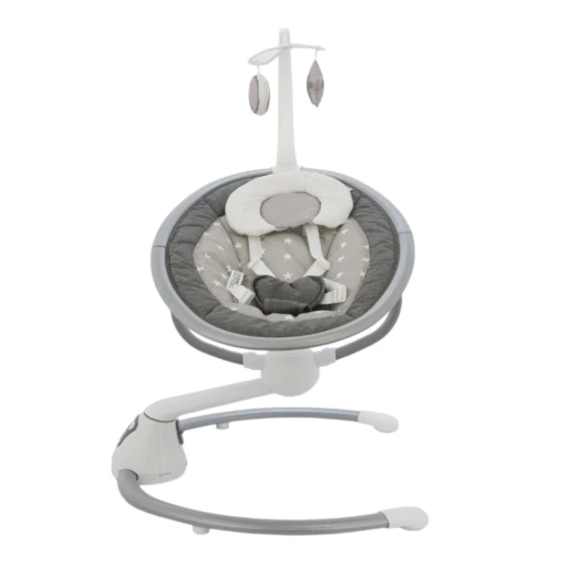 Pupa Wunderkid Rocker Stars Electric Rocking Chair for Babies 360° Swivel Seat, Soothing Motion Dark Gray From Birth to 9 kg - Pupa - Image 2
