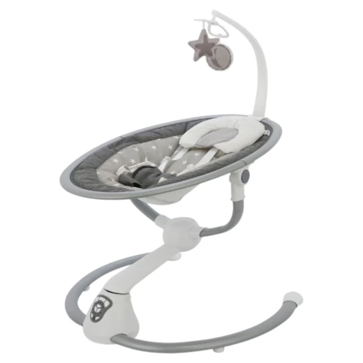Pupa Wunderkid Rocker Stars Electric Rocking Chair for Babies 360° Swivel Seat, Soothing Motion Dark Gray From Birth to 9 kg - Pupa - Image 4