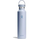 Hydro Flask Standard Mouth Water Bottle 709 ml (24 oz) Vacuum Insulated Stainless Steel Water Bottle with Leak Proof Flex Cap and Powder Coat  Surf - Hydro Flask