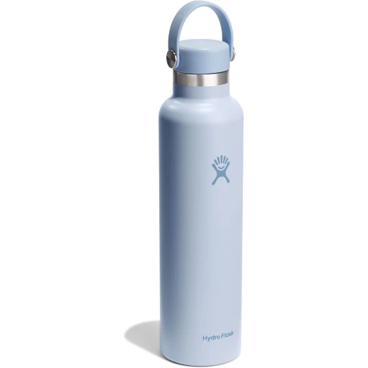 Hydro Flask Standard Mouth Water Bottle 709 ml (24 oz) Vacuum Insulated Stainless Steel Water Bottle with Leak Proof Flex Cap and Powder Coat  Surf - Hydro Flask - Image 4