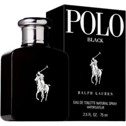 Ralph Lauren Polo Black Eau de Toilette 75ml Men's Cologne Woody & Fresh Fragrance with Patchouli & Sandalwood