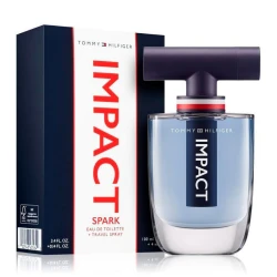 Tommy Hilfiger Impact Spark Gift Set for Men: Aromatic Eau de Toilette & Travel Spray, Sophisticated Fragrance