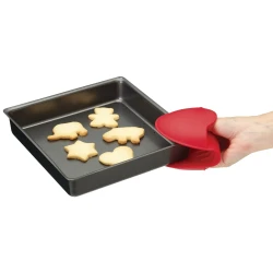KitchenCraft Silicone Oven Mitt Heat-Resistant Grab Mitt for Baking, Cooking & BBQ Non-Slip, Ergonomic Design Assorted Colour 1 Piece