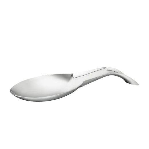 APS Stainless Steel Spoon Rest Polished Finish Cutlery Stand 11 x 13 cm Durable & Hygienic Utensil Holder German Quality Tableware - APS - Image 2
