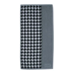 Kela Ladessa Towel 100% Organic Cotton 50 x 100 cm Soft & Absorbent Bath Towel Grey Premium Jacquard Design