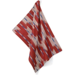 Kela Ethno Dish Towel 70 x 50 cm 100% Cotton Blue & Red Soft, Absorbent & Durable Kitchen Towel