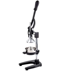 TableCraft Big Squeeze Commercial Juice Press Heavy-Duty Manual Juicer with Long Ergonomic Handle, 3-Pinion Construction, Corrosion-Resistant, 2300 PSI Strength Max Juice, Less Pulp & Seeds 7.25"x11"x15.25"