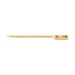 علامات شرائح اللحم "Well Done" أعواد خيزران بطول 9 سم عبوة 100 قطعة صديقة للبيئة للاستعمال مرة واحدة لتحديد درجة نضج الستيك من تيبل كرافت - تيبل كرافت